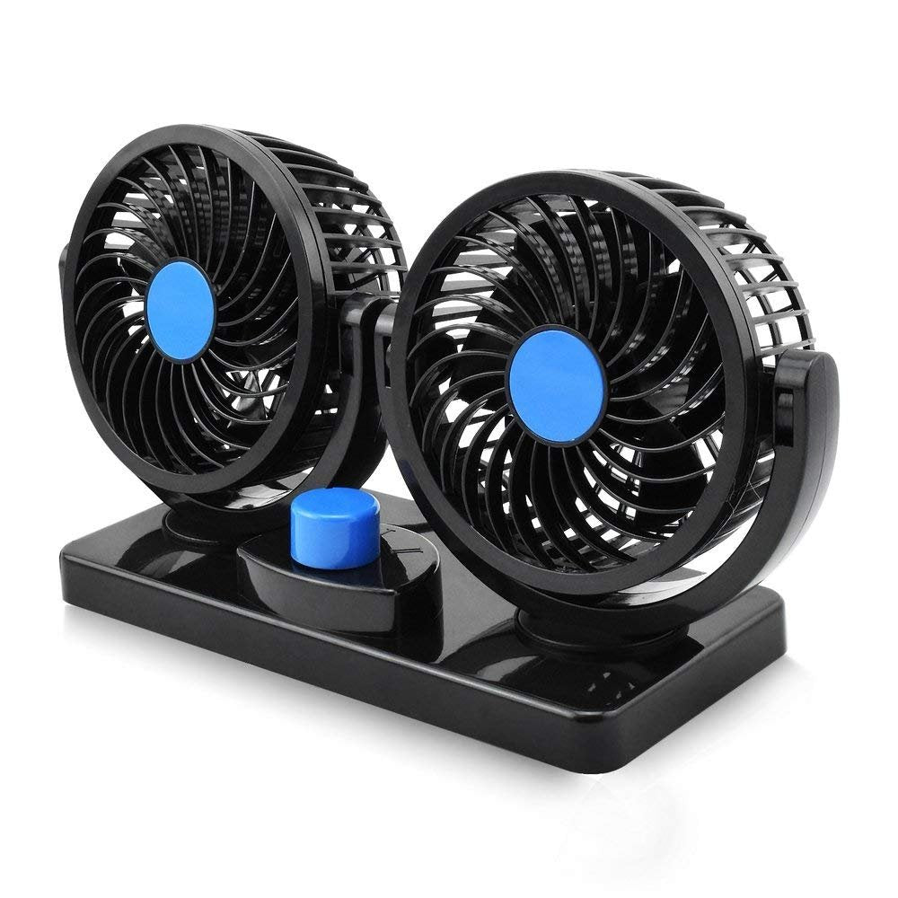 Double Head Cooling Electric Fan