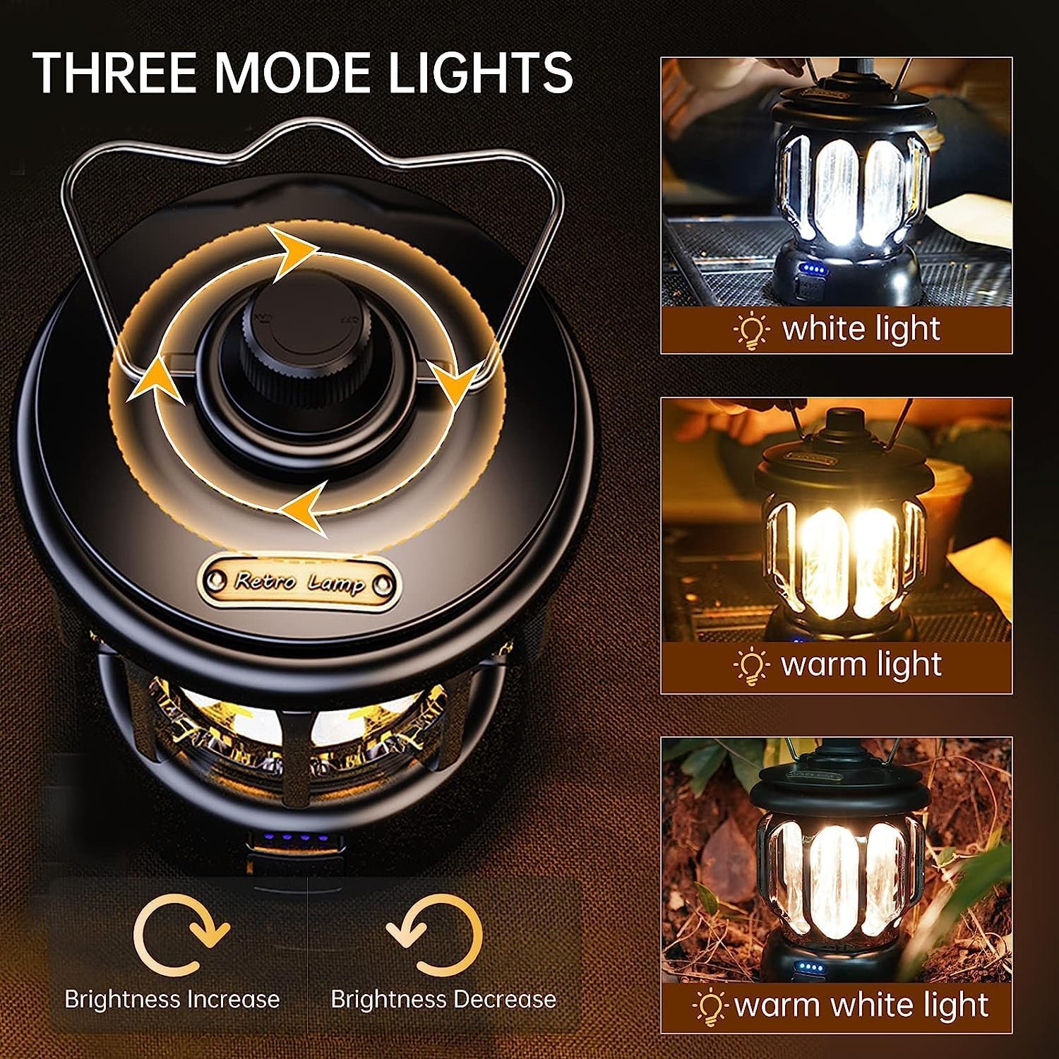 Rechargeable Solar Emergency Light Lantern