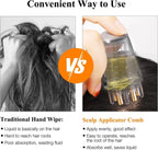Hair Oil Applicator Comb, Smooth Root Comb Applicator Bottle