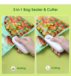 Electric Bag Sealer with Cutter for Plastic Bags