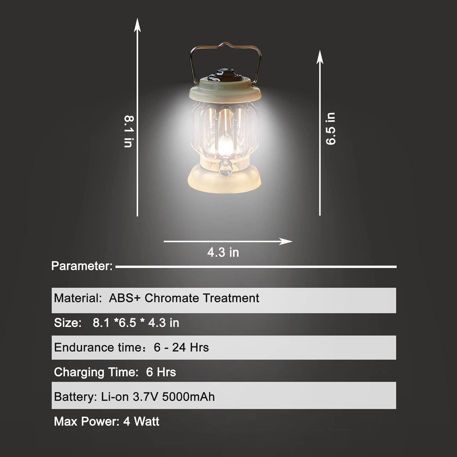 Rechargeable Solar Emergency Light Lantern