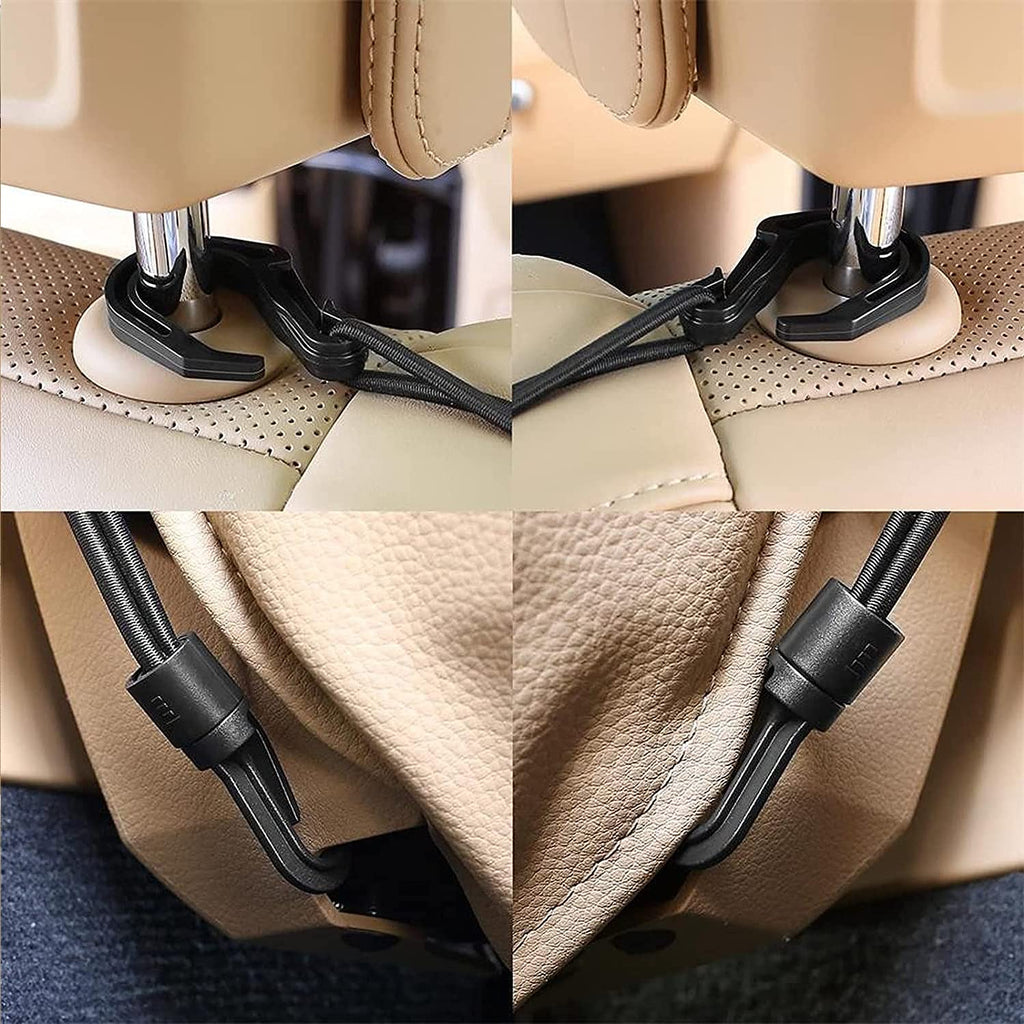 3-Layer Car Mesh Organizer, Seat Back Net Bag, Barrier of Backseat Pet Kids, Cargo Tissue Purse Hold