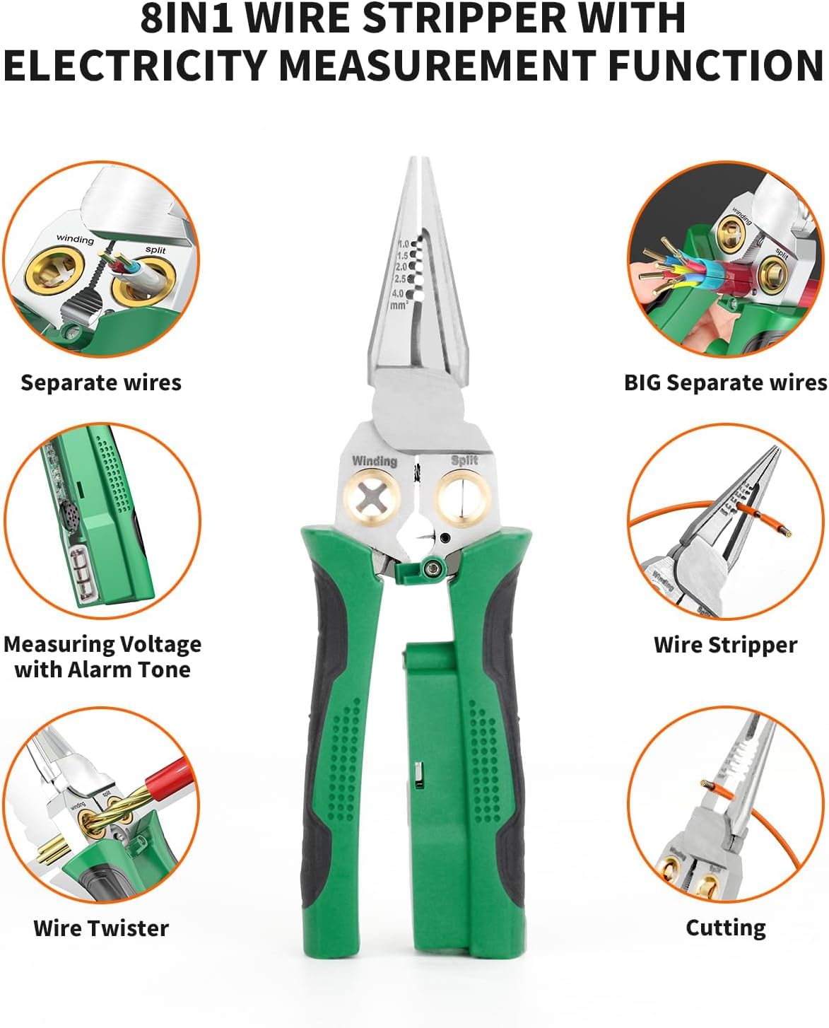 Special Wire Stripper Twister with Electricity Measurement Function