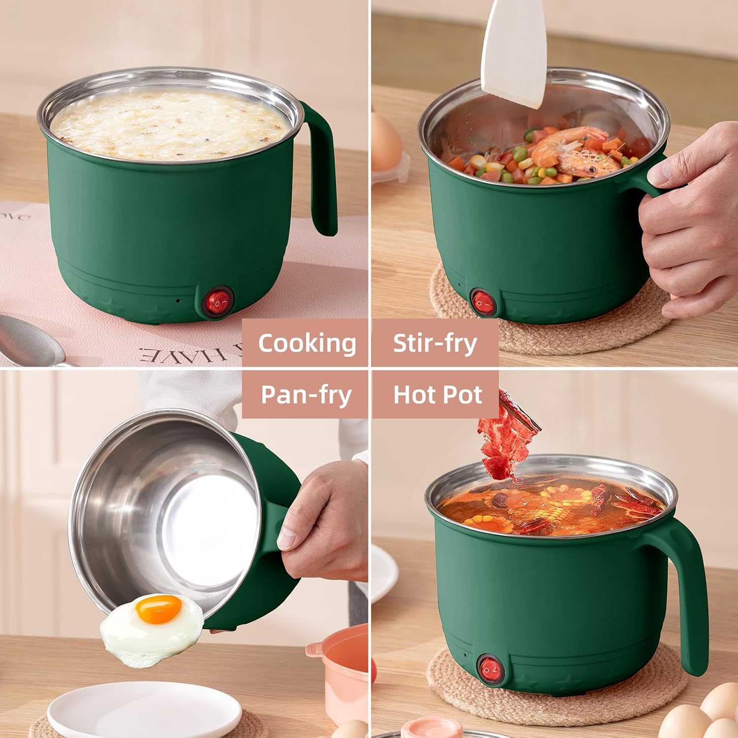 Electric Multi Cook pot with Steamer