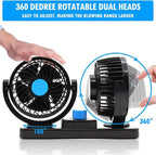 Double Head Cooling Electric Fan