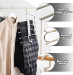 5 in 1 Stainless Steel Foldable Hanger for Clothes Hanging