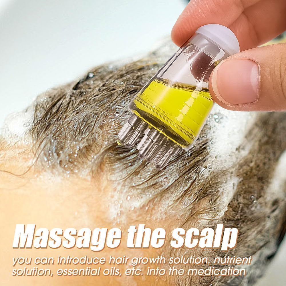 Hair Oil Applicator Comb, Smooth Root Comb Applicator Bottle