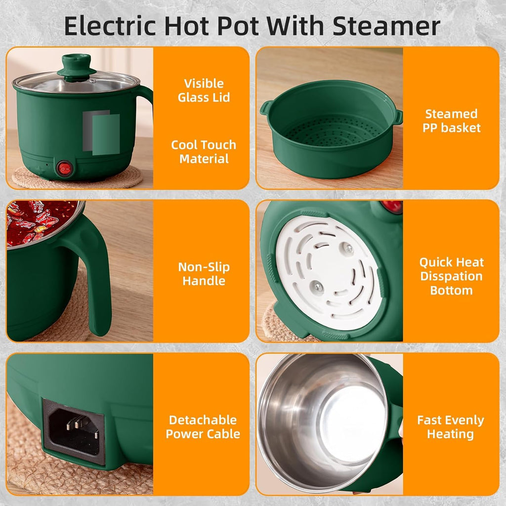 Electric Multi Cook pot with Steamer