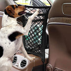 3-Layer Car Mesh Organizer, Seat Back Net Bag, Barrier of Backseat Pet Kids, Cargo Tissue Purse Hold