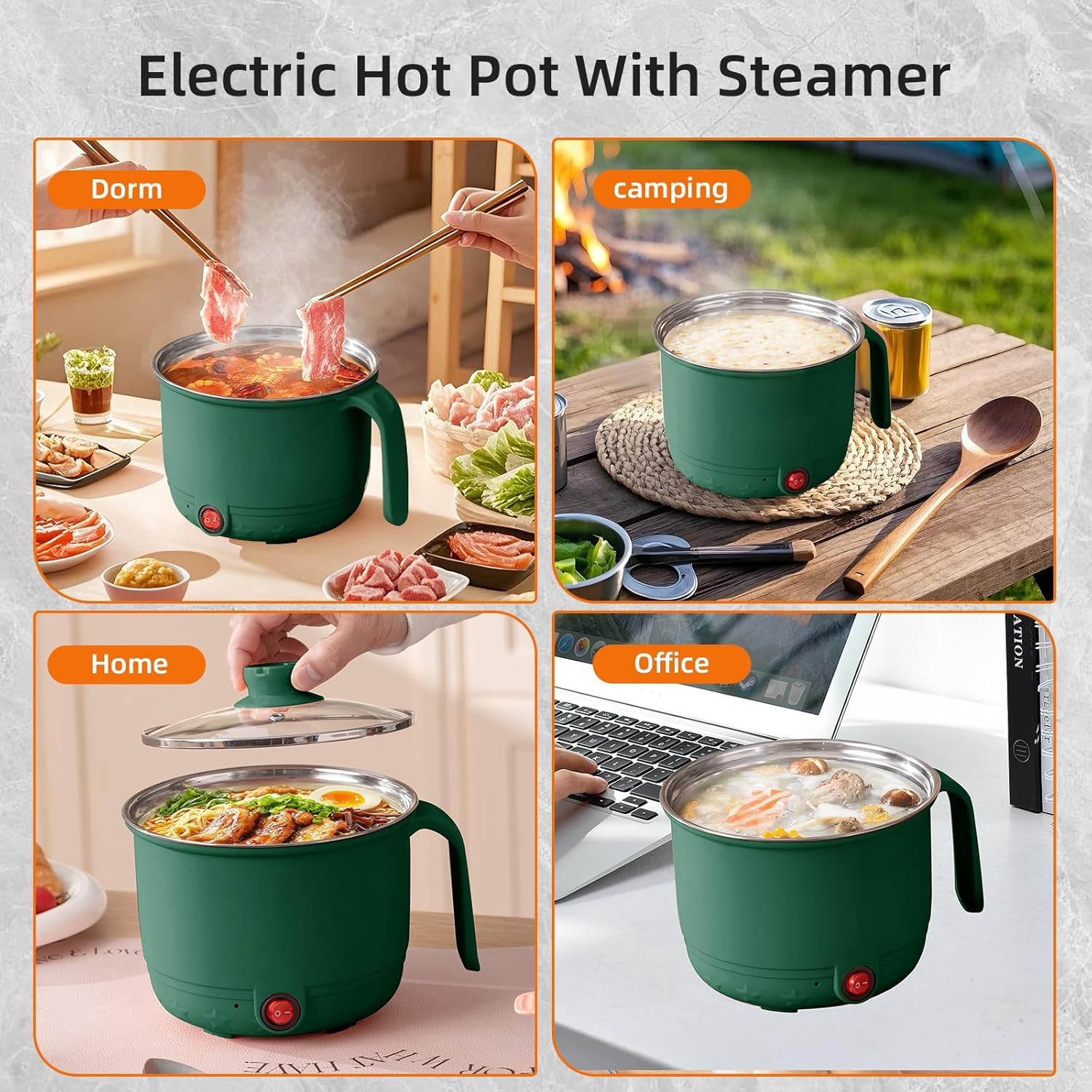 Electric Multi Cook pot with Steamer