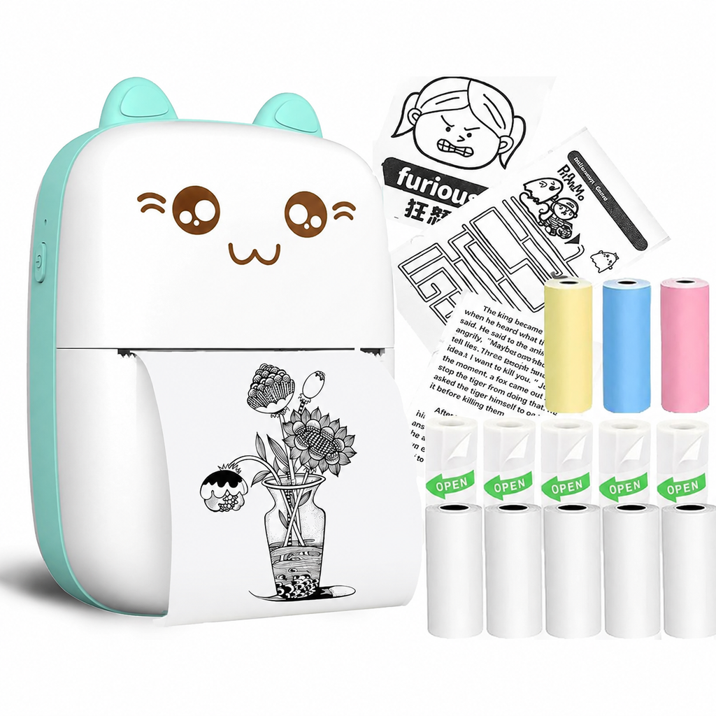 Mini Bluetooth Printer for Kids| Durable, Portable & Safe
