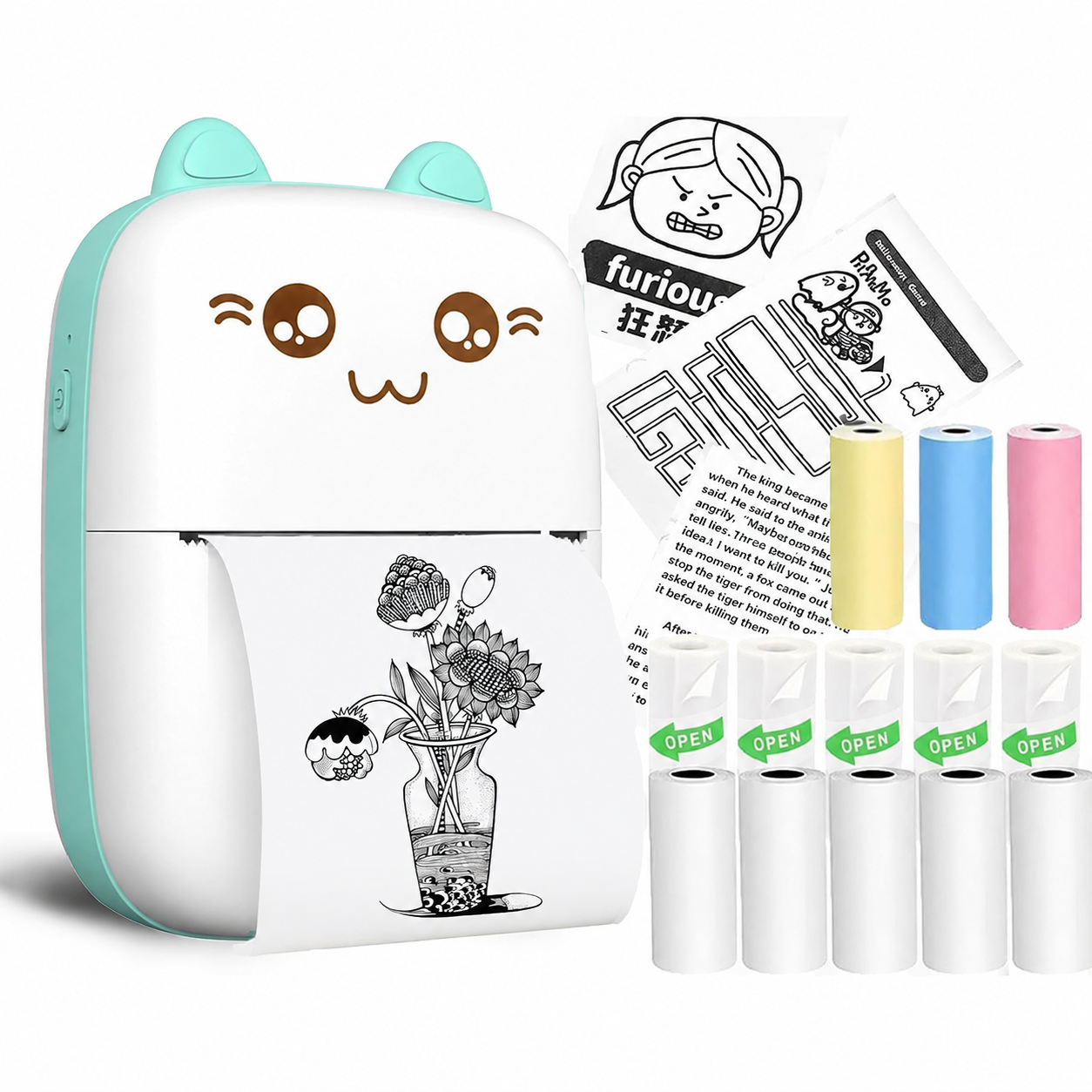 Mini Bluetooth Printer for Kids| Durable, Portable & Safe